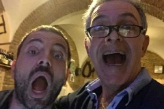 Lorenzo e il truccatore Simone Belli